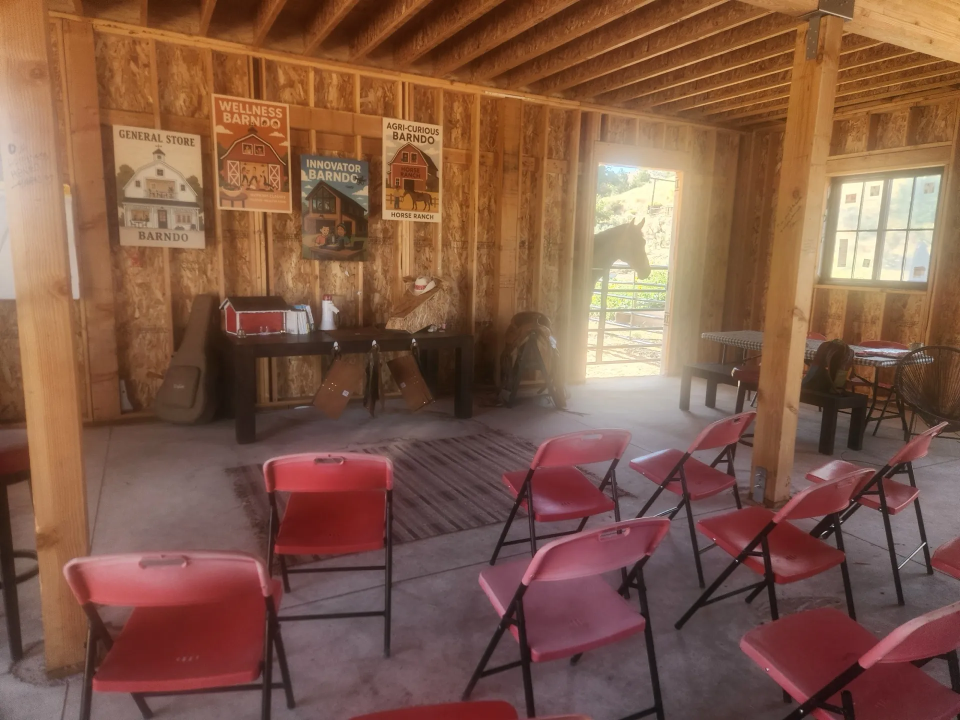 Historic barn in pastoral landscape